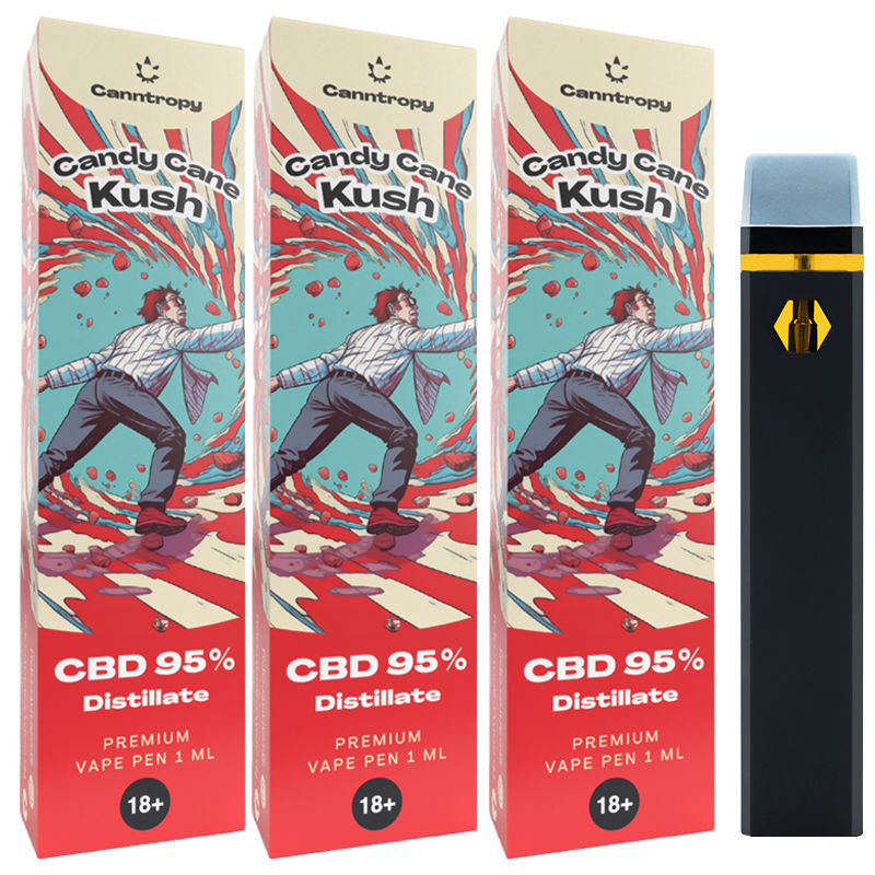 Canntropy - 3 броя Еднократен CBD Вейп 1мл