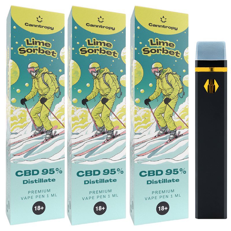 Canntropy - 3 броя Еднократен CBD Вейп 1мл