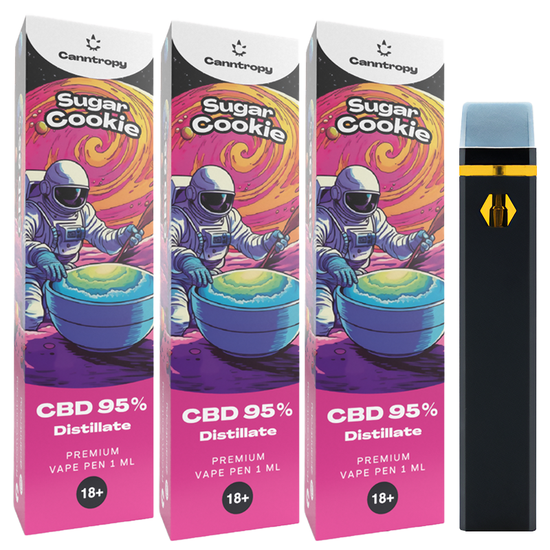 Canntropy - 3 броя Еднократен CBD Вейп 1мл