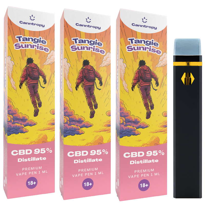 Canntropy - 3 броя Еднократен CBD Вейп 1мл