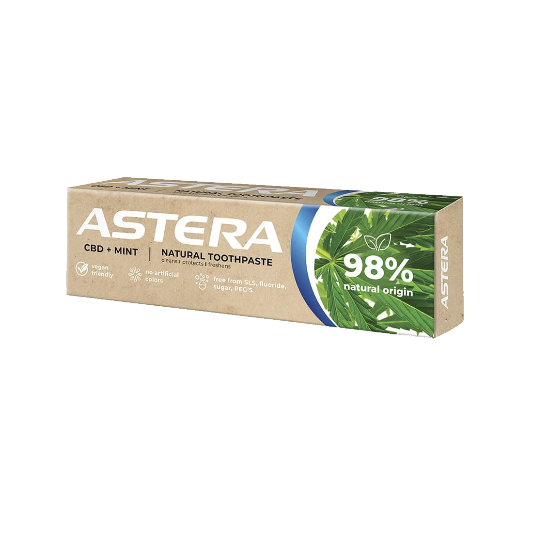 Паста за Зъби ASTERA NATURAL CBD + MINT 75мл