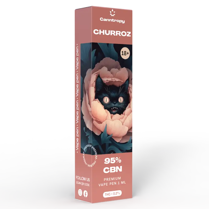 Canntropy Churroz - Еднократен CBN Вейп 1мл