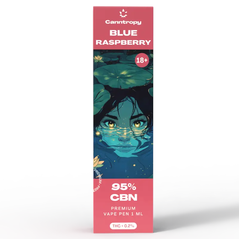 Canntropy Blue Raspberry - Еднократен CBN Вейп 1мл