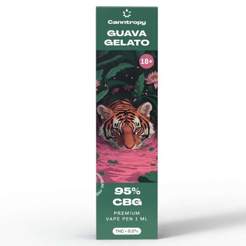 Canntropy Guava Gelato - Еднократен CBG Вейп 1мл