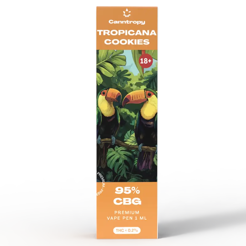 Canntropy Tropicana Cookies - Еднократен CBG Вейп 1мл