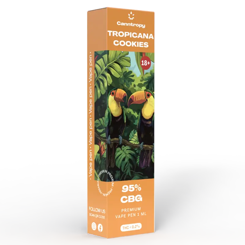 Canntropy Tropicana Cookies - Еднократен CBG Вейп 1мл