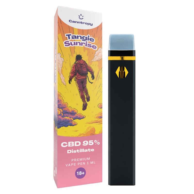 Canntropy Tangie Sunrise - Еднократен Вейп CBD 95% 1мл