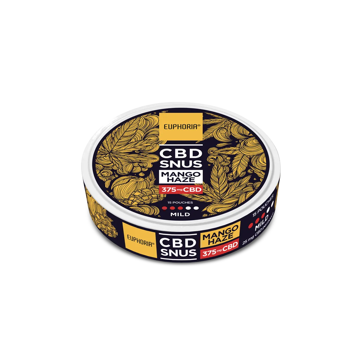 Euphoria Mango Haze - CBD Паучове 15x25mg