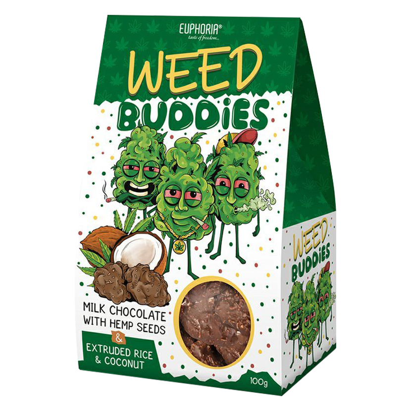 Euphoria Weed Buddies - Шоколадов Десерт с Кокос 100 гр