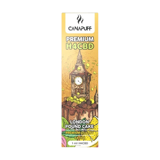 CanaPuff London Pound Cake - Еднократен H4CBD Вейп, 1мл