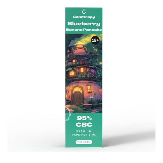 Canntropy Blueberry Banana Pancake - Еднократен CBC Вейп, 1мл