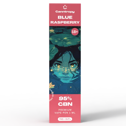 Canntropy Blue Raspberry - Еднократен CBN Вейп 1мл