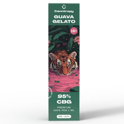 Canntropy Guava Gelato - Еднократен CBG Вейп 1мл
