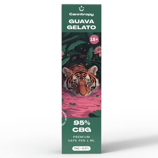 Canntropy Guava Gelato - Еднократен CBG Вейп 1мл
