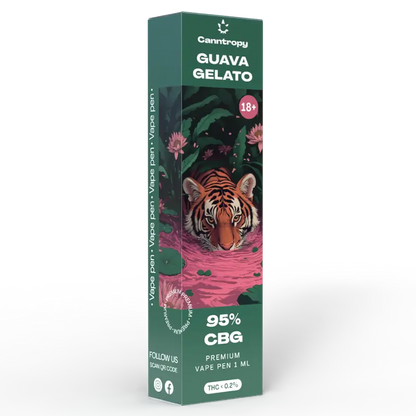 Canntropy Guava Gelato - Еднократен CBG Вейп 1мл