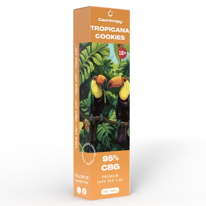 Canntropy Tropicana Cookies - Еднократен CBG Вейп 1мл