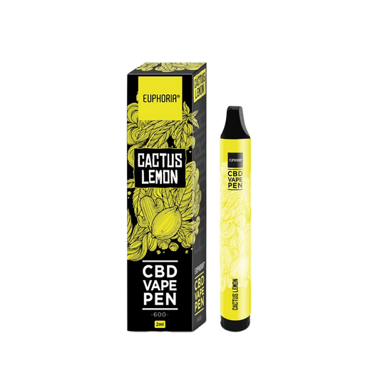 Euphoria Cactus Lemon - Еднократен CBD Вейп