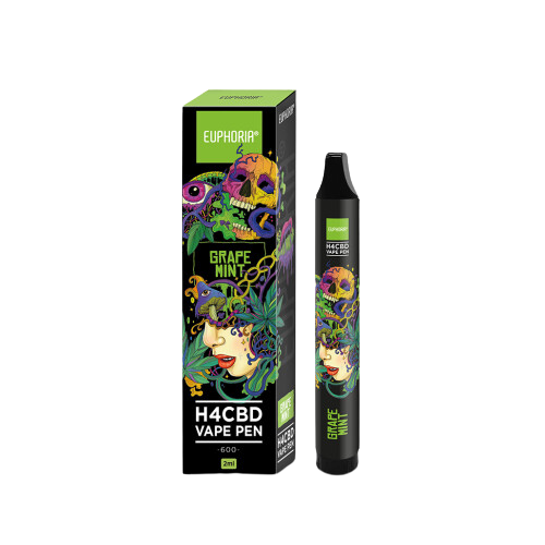 Euphoria Grape Mint - Еднократен H4CBD Вейп, 2мл