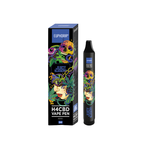 Euphoria Juicy Blueberry - Еднократен H4CBD Вейп, 2мл