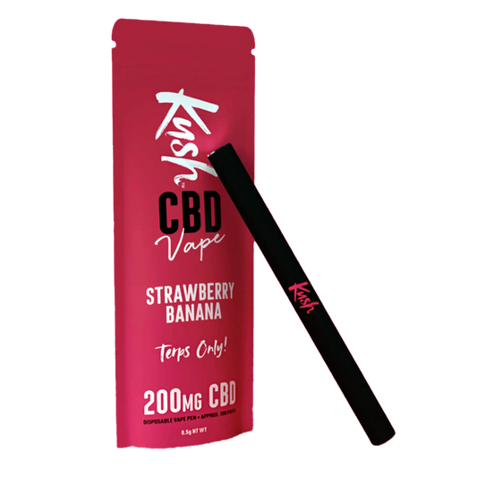 Kush Vape Strawberry Banana - Еднкорактен CBD Вейп